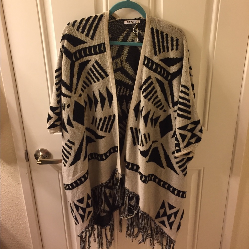 Tribal patterned sweater