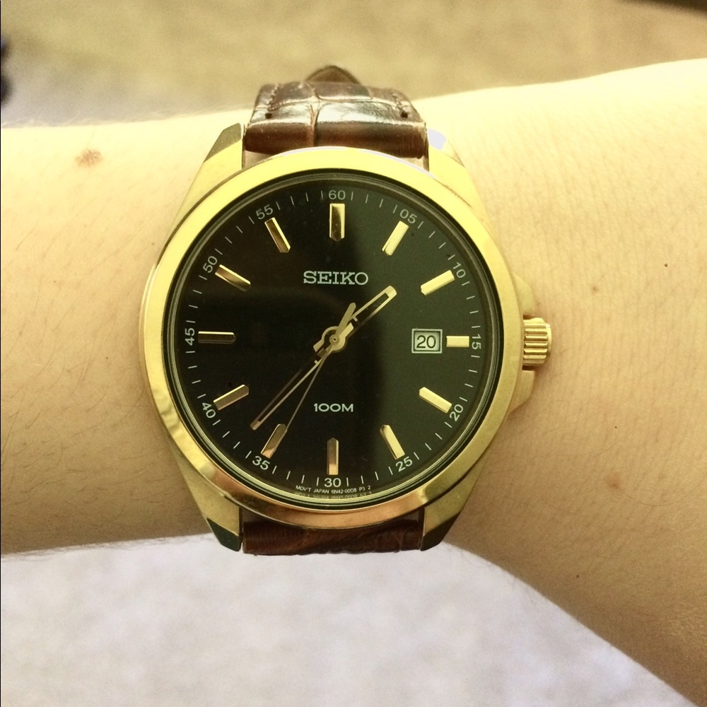 Seiko Leather band Watch