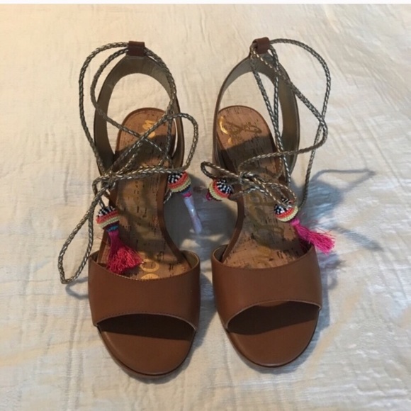 Sam Edelman Shani Block Heel City Sandal Size 9 - Picture 7 of 8