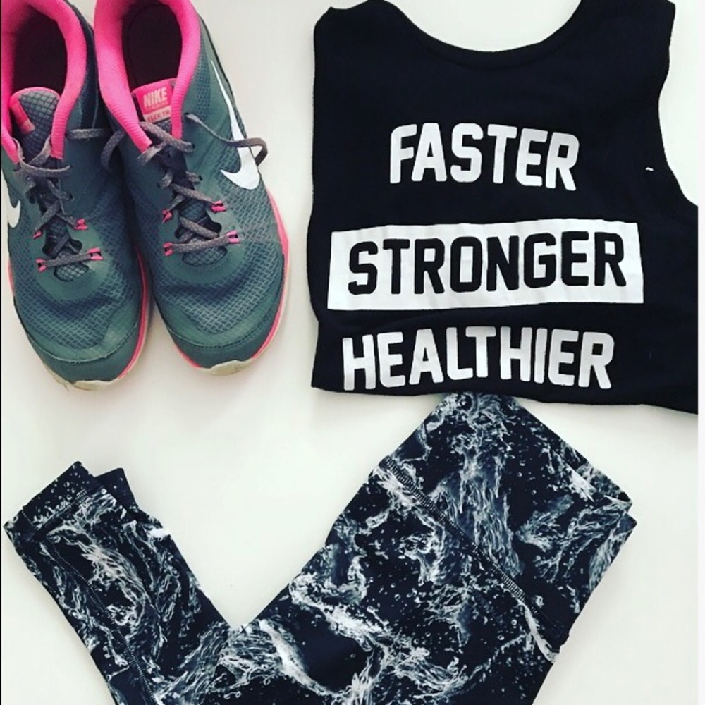 New "Faster Stronger" Workout Tank - Never Worn