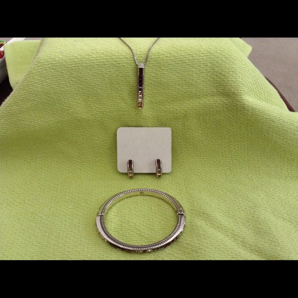 Brighton matching necklace,  bracelet, & earrings