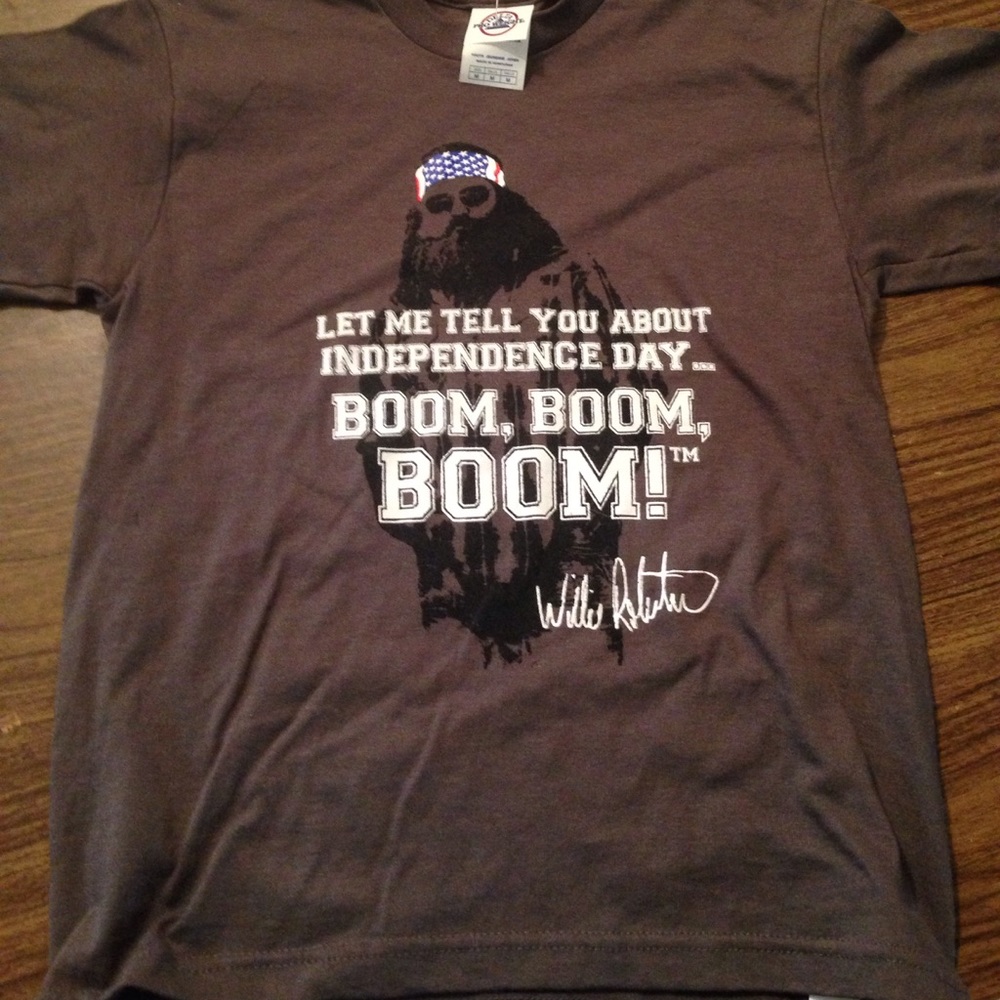 Independence Day duck  dynasty boys m tee
