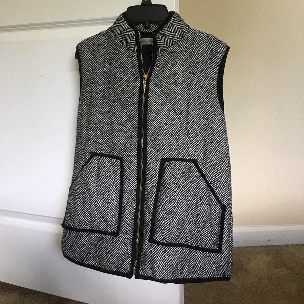 Quilted Herringbone Vest