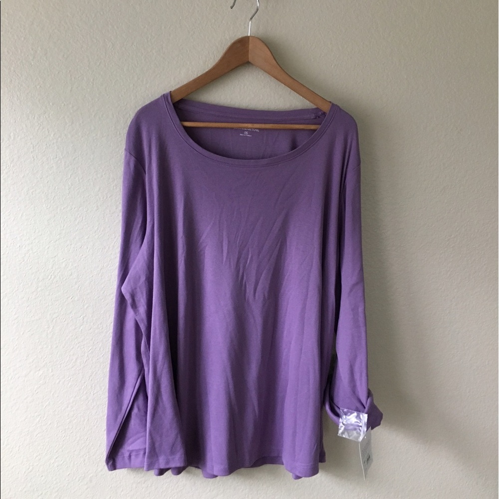 📍FINAL DROP croft & barrow rolled sleeved tee $26 - Picture 3 of 8