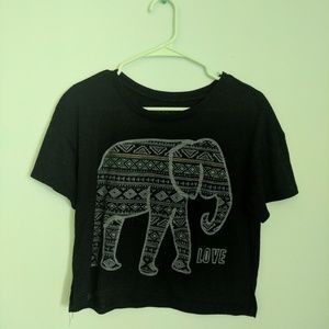 Elephant crop top