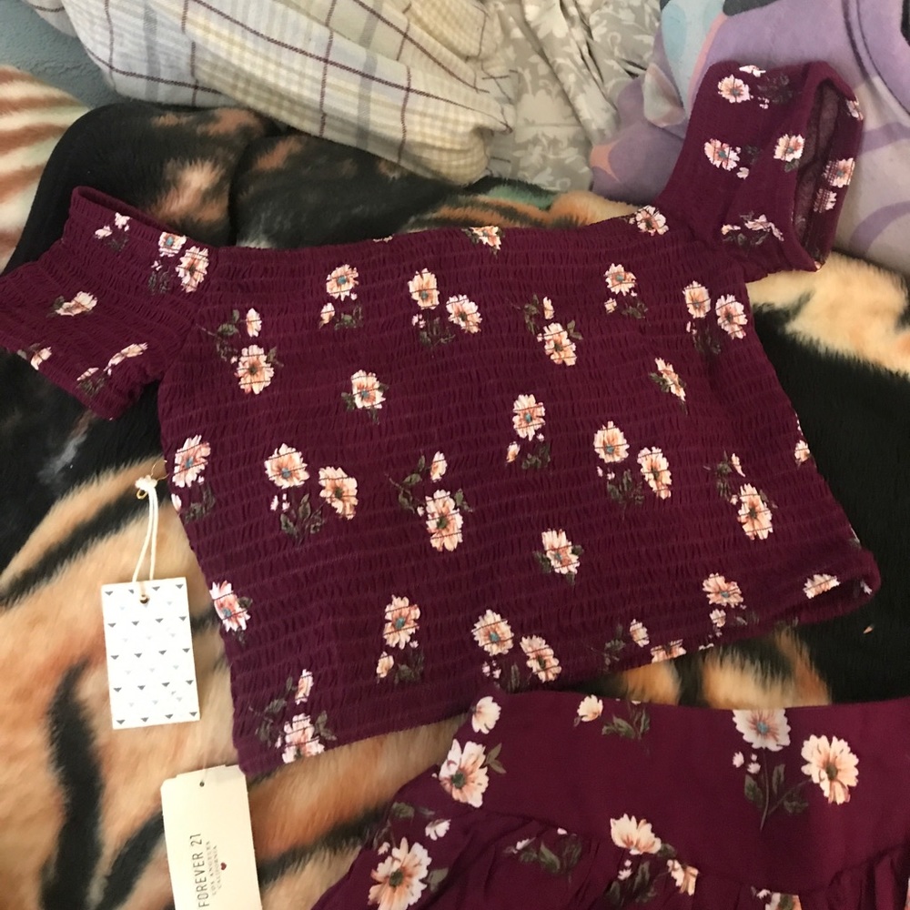 Crop top Set (Floral) Forever 21
