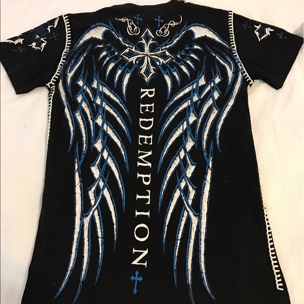 Black t shirt with cool design - Picture 2 of 2