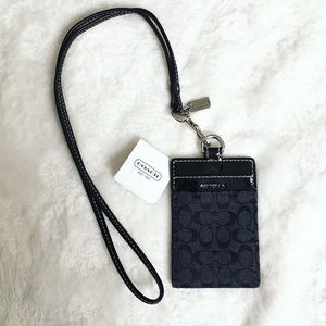 NWOT COACH Black ID Holder