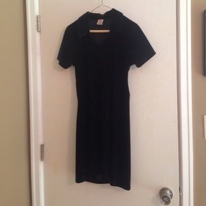 American Eagle black velvet dress size small