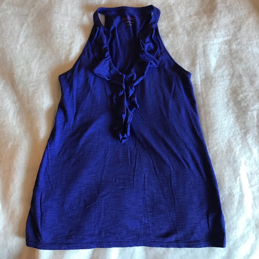 Lilly Pulitzer ruffle tank