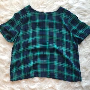 Forever 21 Plaid Boxy Shirt