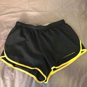 NIKE special edition live strong shorts