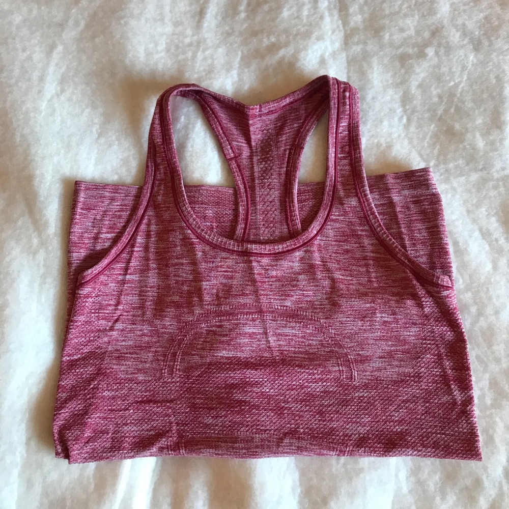 Lululemon heathered red tank size 6