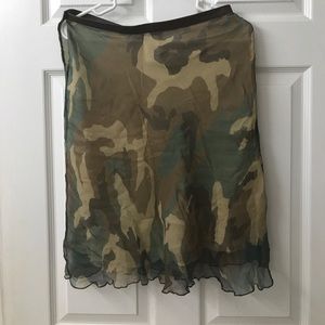 Camouflage silk skirt Bluegirl Bluemarine