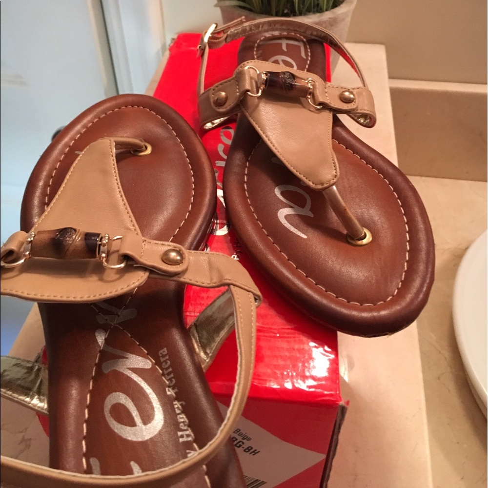 Adorable Summer Sandal with Bamboo Accent