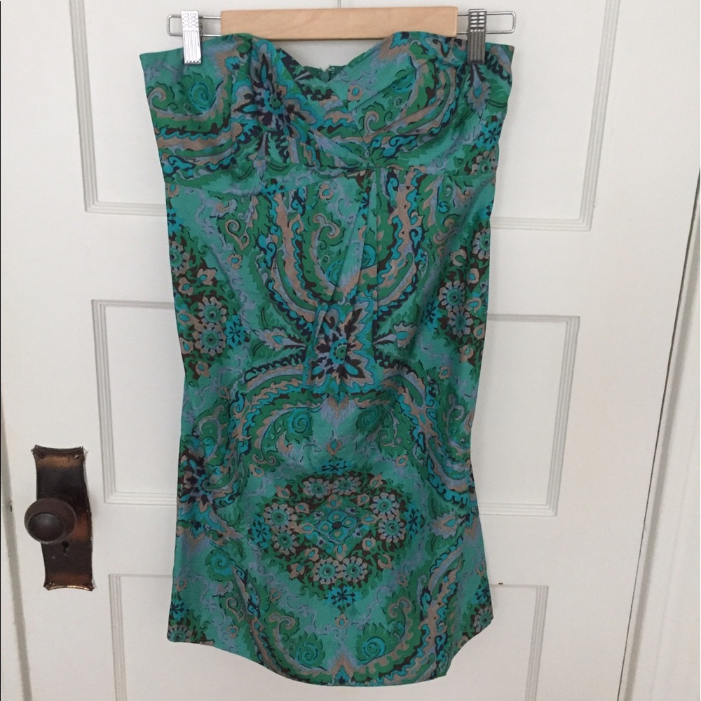 J. Crew silk strapless dress