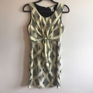 Black & Cream ▪️ Geometric Dress