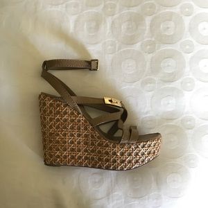Tory Burch Espadrille Straw Wedge
