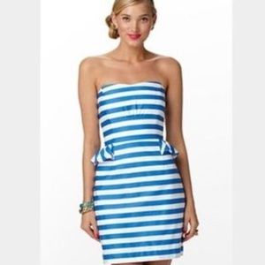 Lilly Pulitzer Maybell Peplum strapless dress