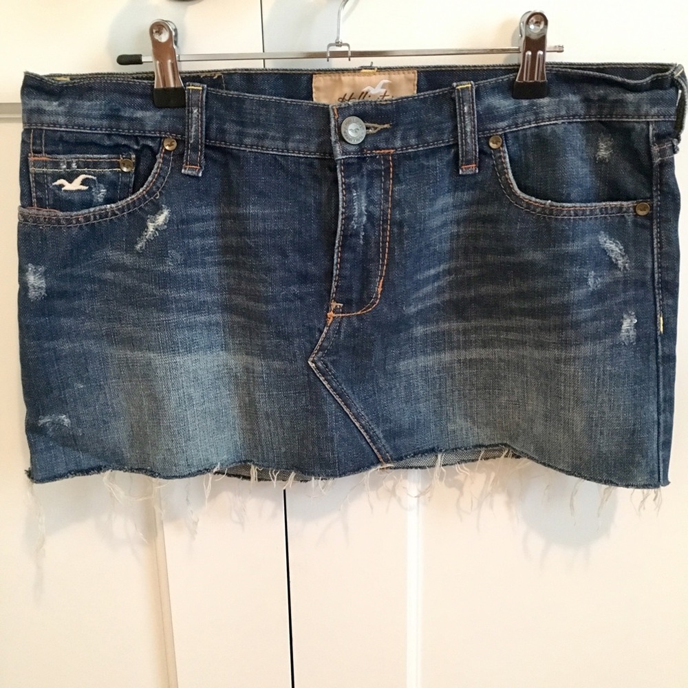 Hollister Dark Wash Denim Skirt