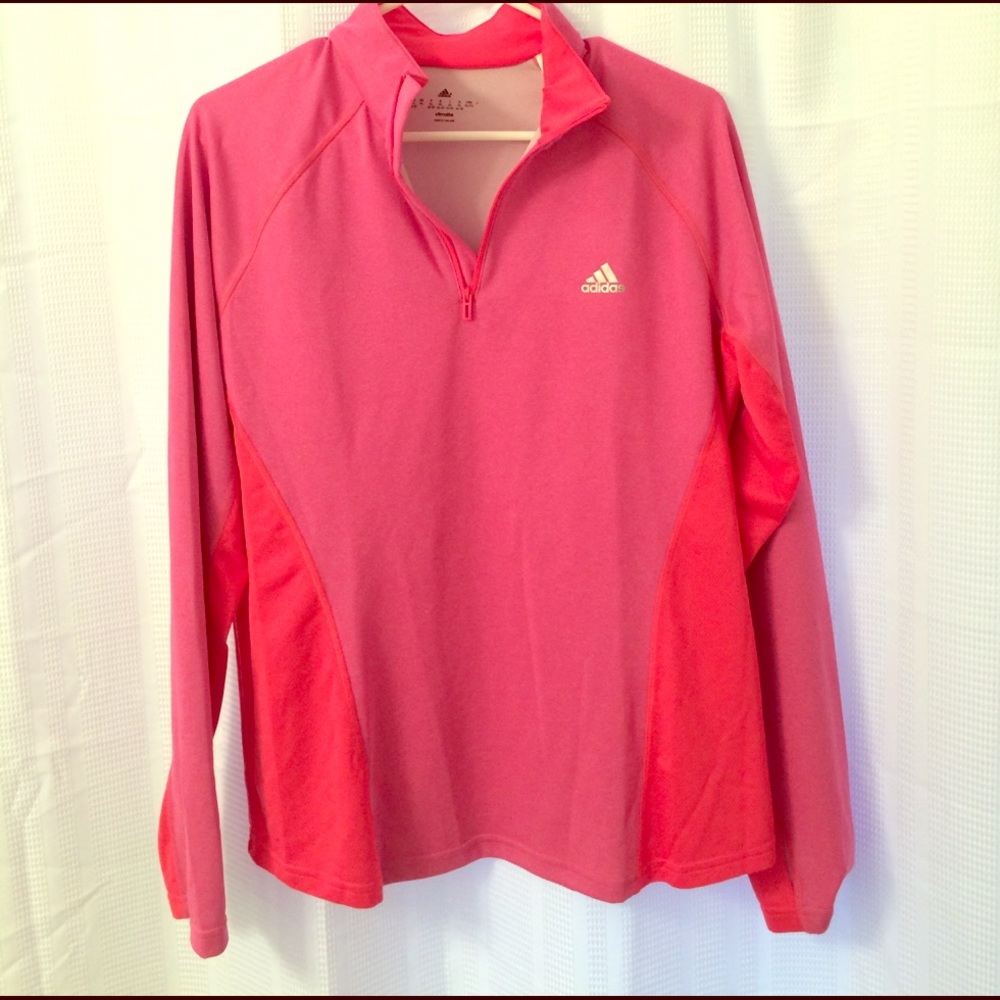 Pink adidas pullover