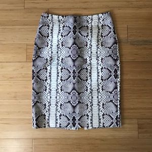 Jcrew no 2 pencil skirt in unique lizard print