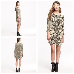 J. Crew Leopard print shift dress size 2.
