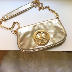 Tory Burch Metallic Amanda Crossbody Clutch
