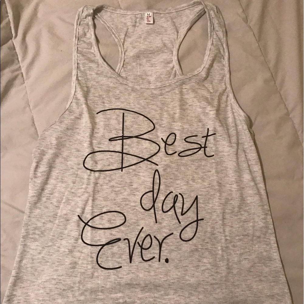 BEST DAY EVER DISNEY RACER BACK TANK TOP