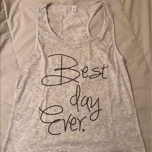 BEST DAY EVER DISNEY RACER BACK TANK TOP
