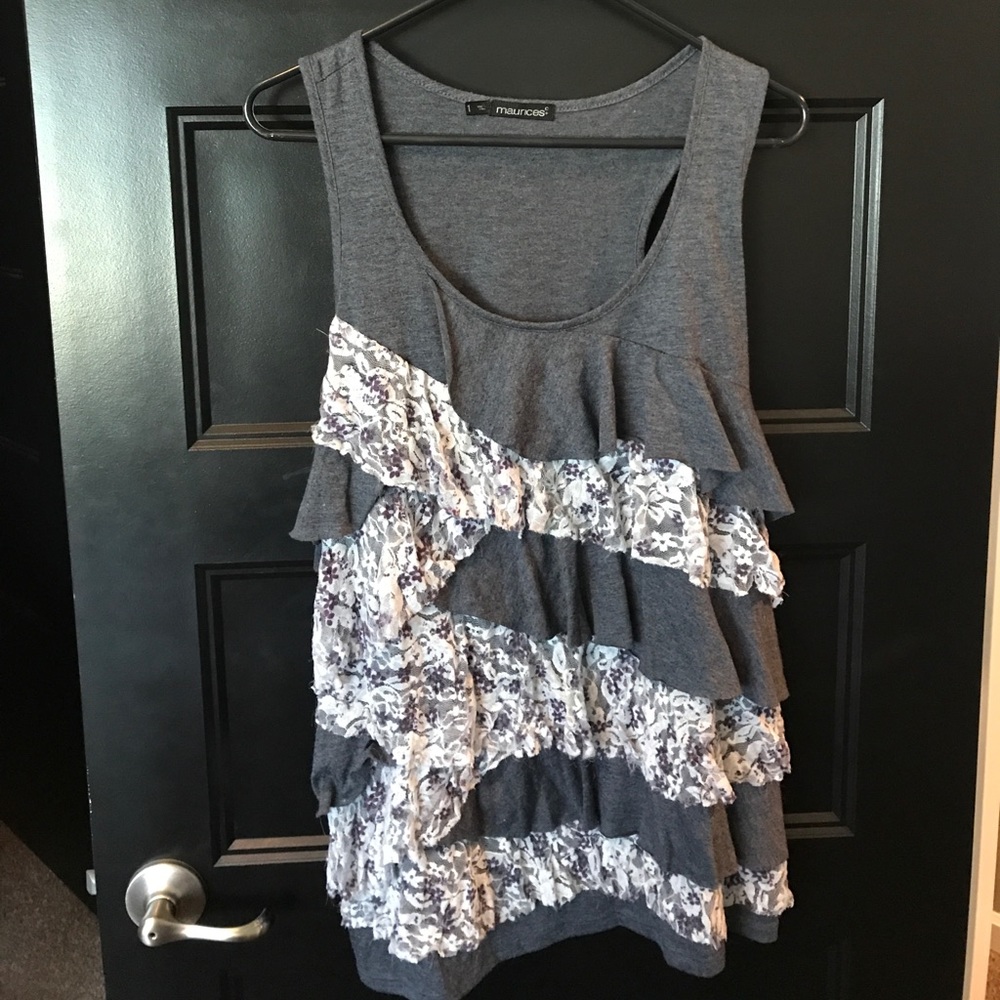 Maurice's layered  tank plus size 1