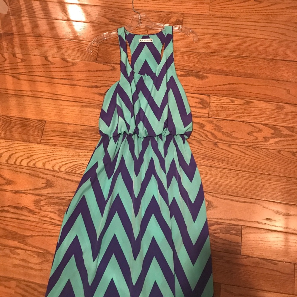 Chevron Maxi dress