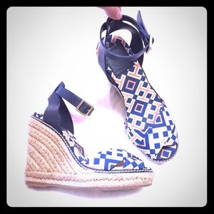 Tory Birch Espadrilles Wedge Sandals
