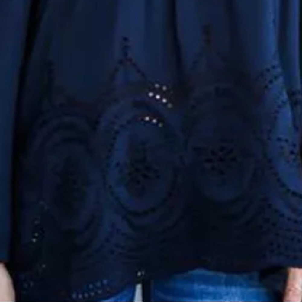 New Navy blue off the shoulder top - Picture 5 of 6
