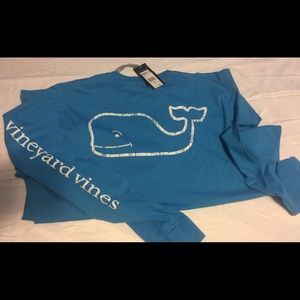Men's XL Vineyard Vines long sleeve blue t shirt