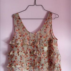 BCBGeneration M Floral Sleeveless Blouse NWT