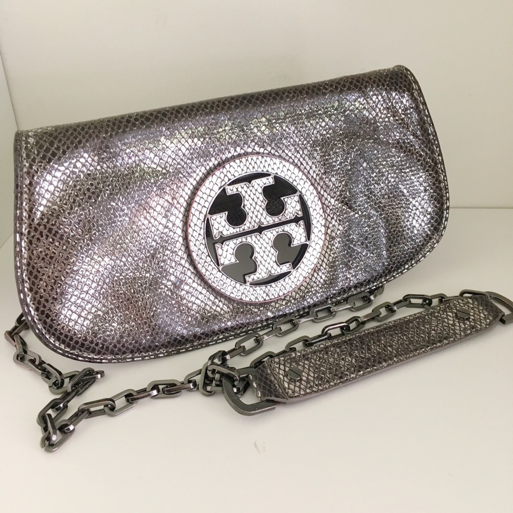 Tory Burch Metallic Amanda Crossbody Clutch