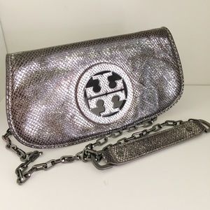 Tory Burch Metallic Amanda Crossbody Clutch
