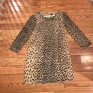 J Crew Cheetah Dress Size 2