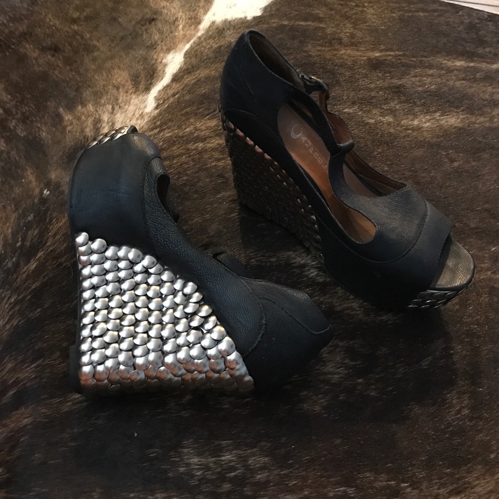 Jeffrey Campbell rock n roll platform wedge🤘🏼✨