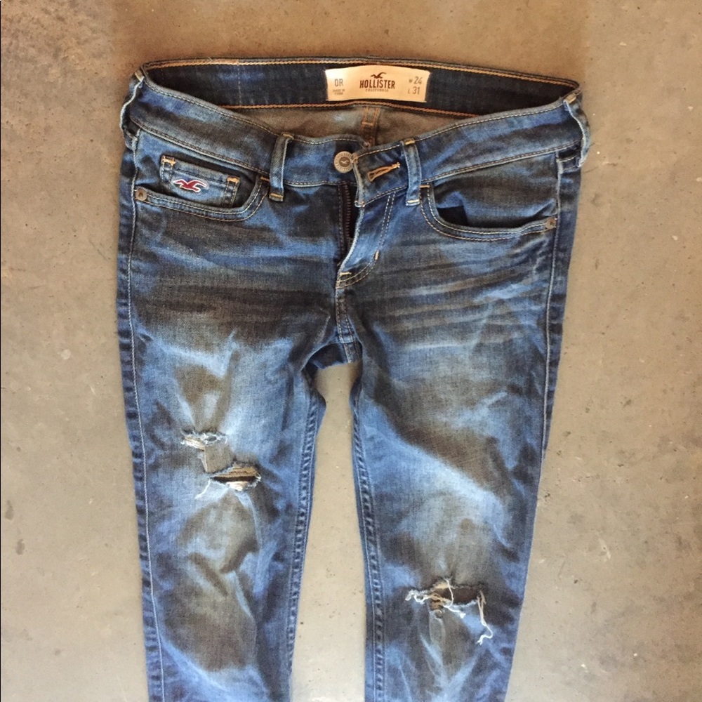 Hollister size 0 skinny jeans