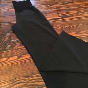 Oilan Black Maternity Dress Pants