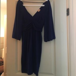 Dark blue Ella Moss low cut and low back dress