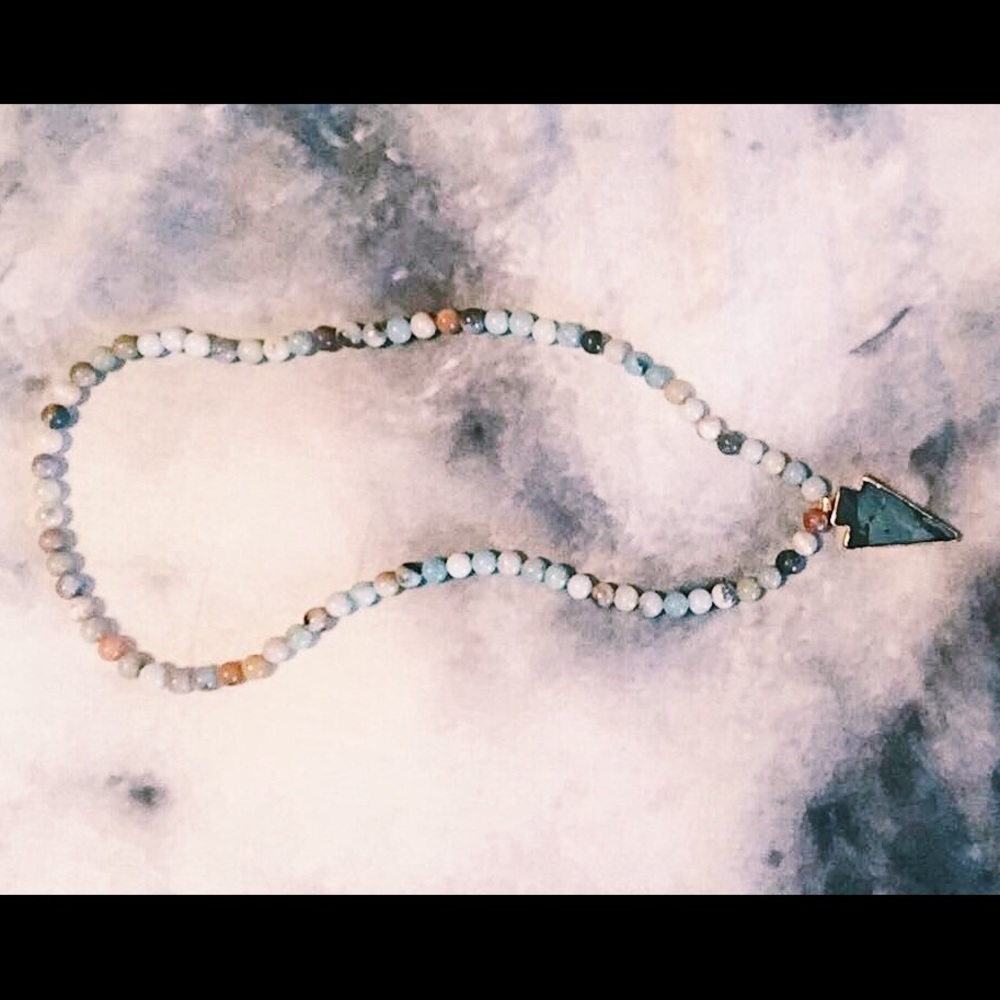 Beaded arrow necklace