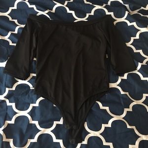 Off the shoulder body suit