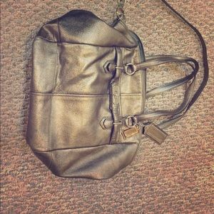 Metallic Coach Handbag
