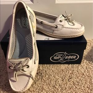 All white Sperry