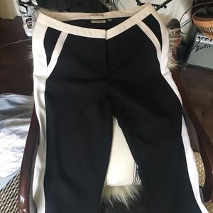 Halogen black and white tuxedo pants