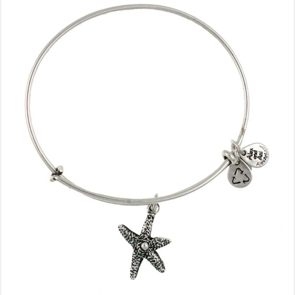 ✨Alex & ANI Silver Starfish Wire Bangle Bracelet