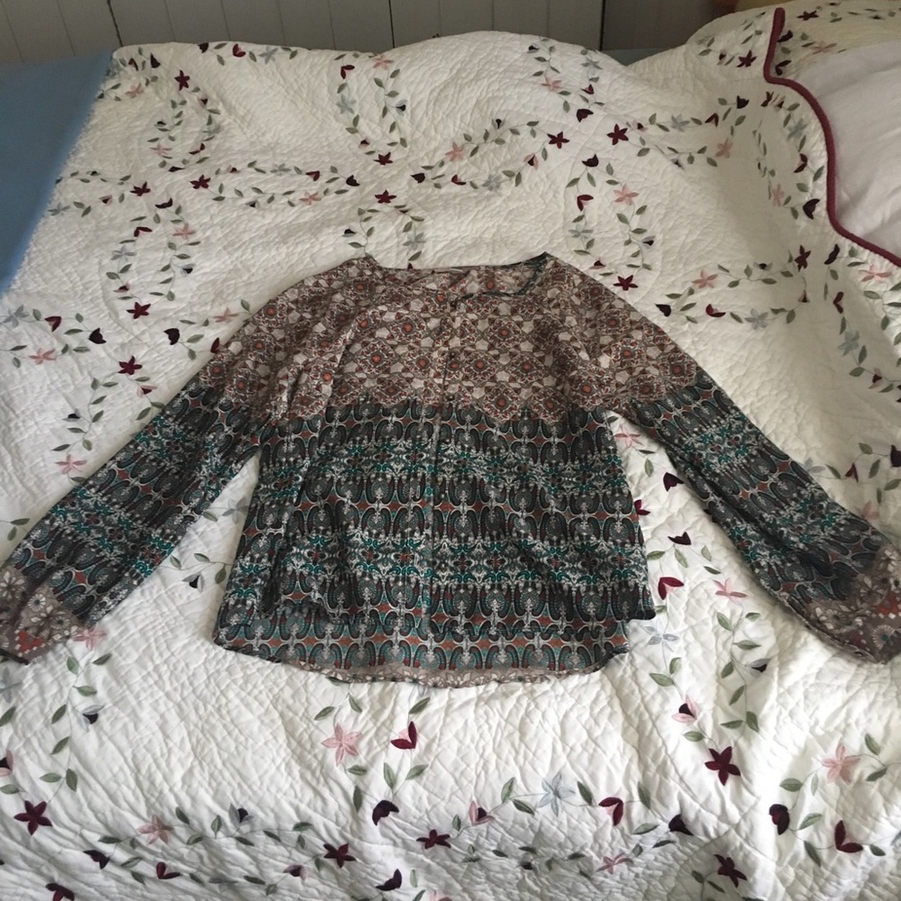 Forever 21 Boho Button-down Blouse